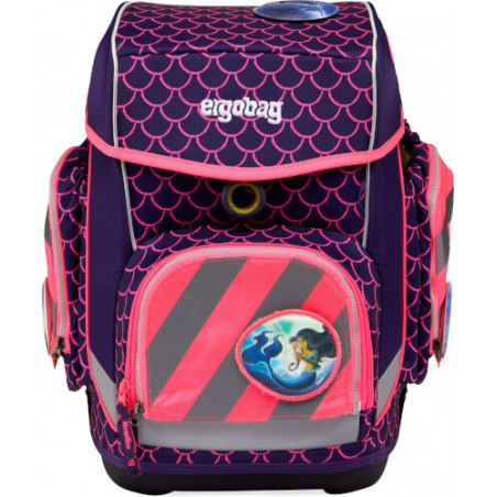 ergobag Fluo-Zip Set mit Reflektorstreifen Pink