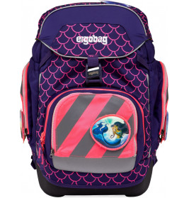 ergobag Fluo-Zip Set mit Reflektorstreifen Pink