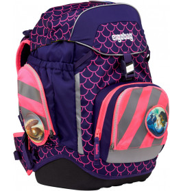 ergobag Fluo-Zip Set mit Reflektorstreifen Pink