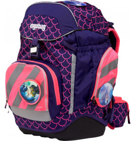 ergobag Fluo-Zip Set mit Reflektorstreifen Pink