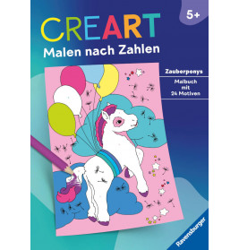 Ravensburger 48910 CreArt Malen nach Zahlen ab 5: Zauberponys Kreativität