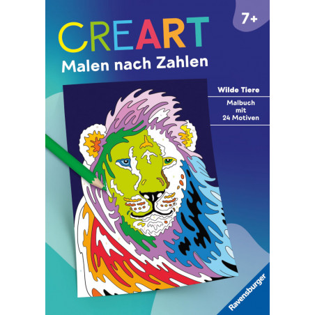 Ravensburger 48912 CreArt Malen nach Zahlen ab 7: Wilde Tiere Kreativität