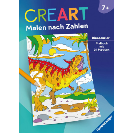 Ravensburger 48927 CreArt Malen nach Zahlen ab 7: Dinosaurier  Kreativität