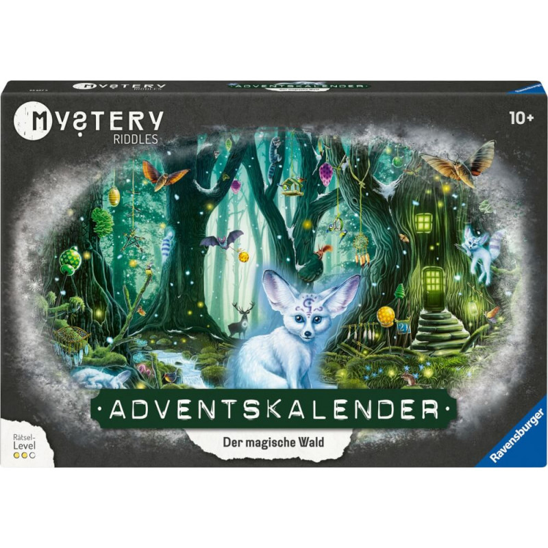 Box von Adventskalender: Der magische Wald mit weißem Fuchs in leuchtendem, magischem Wald.