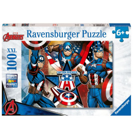 Ravensburger 12001073 Puzzle Der erste Avenger 100 Teile XXL