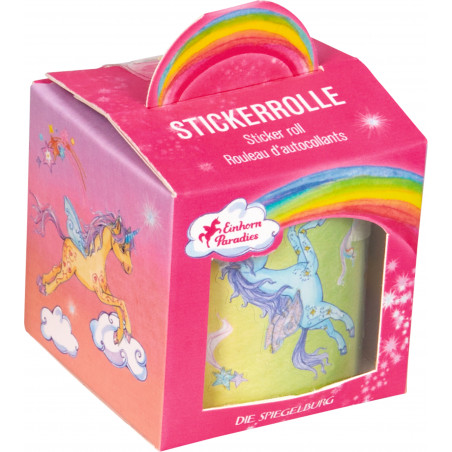 Stickerrolle - Einhorn-Paradies