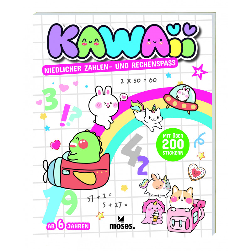 KAWAII Supersüßer Rätsel- und Malspaß