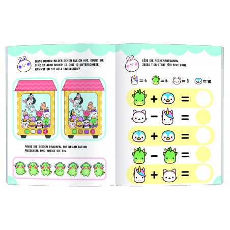 KAWAII Supersüßer Rätsel- und Malspaß