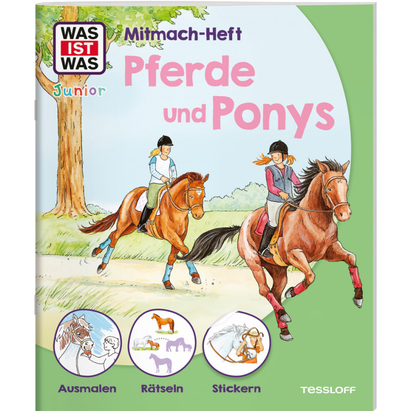 WAS IST WAS Junior Mitmach-Hef t - Pferde und Ponys