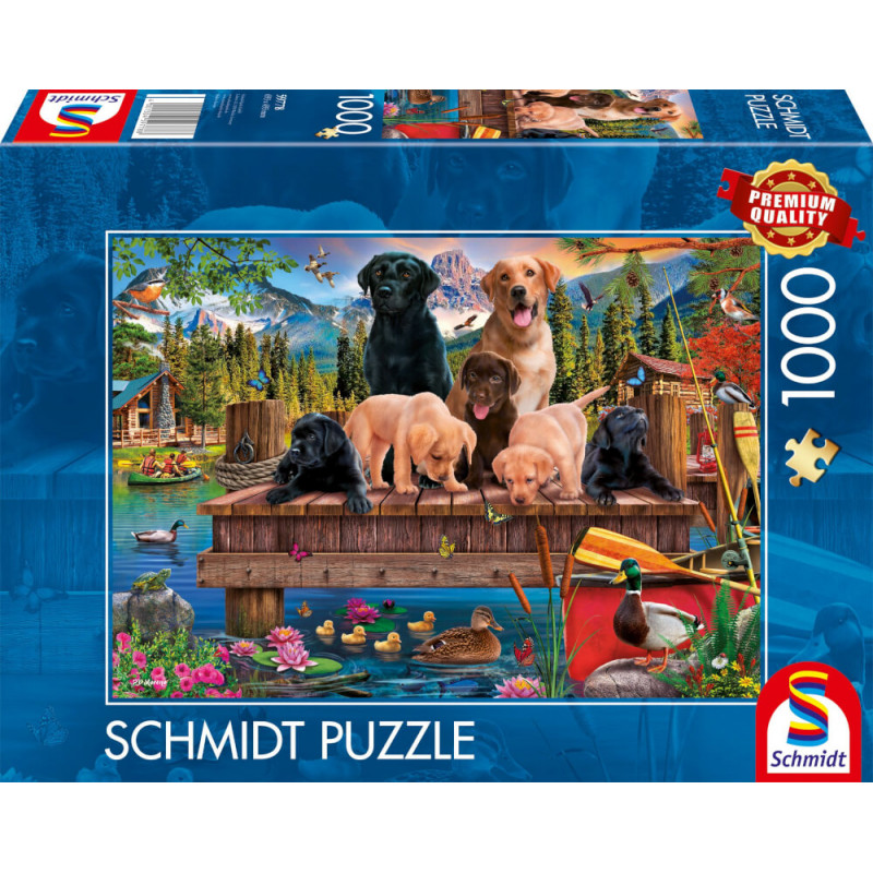 PU1000T.Hundefamilie am See