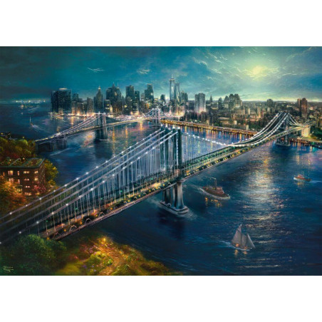 Mond über Manhatten, Puzzle Thomas Kinkade 2.000 Teile