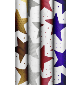 Geschenkpapier 70x150cm Bright Sta
