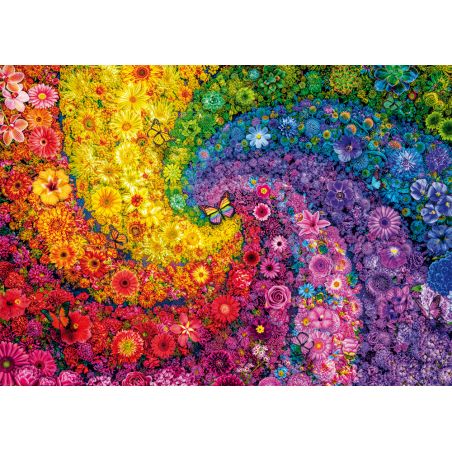 Puzzle Kunterbunter Blütenwirbel 2000 Teile