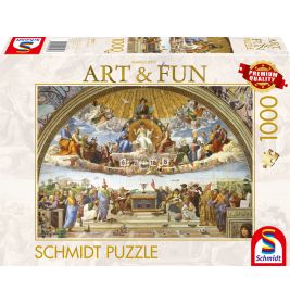 Schmidt Puzzle, 1000 Teile, zeigt ein detailliertes Renaissance-Motiv mit Figuren und Dekorationen.