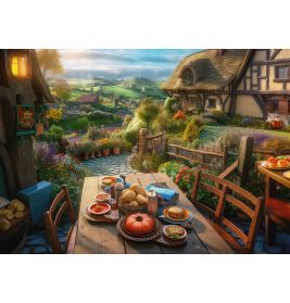 Frühstück mit Aussicht, Puzzle 1.000 Teile