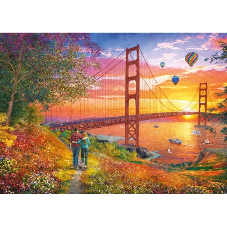 Spaziergang zur Golden Gate Bridge, Puzzle 2.000 Teile