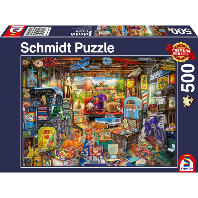 Schmidt Spiele 58972 Puzzle 500T Garagen-Flohmarkt