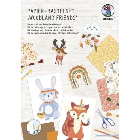 PAPIER-BASTELSET ''WOODLAND FRIENDS'' PAPIER-BASTELSET ''WOODLAND FRIENDS''