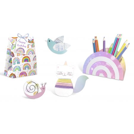 PAPIER-BASTELSET ''CUTE RAINBOW'' PAPIER-BASTELSET ''CUTE RAINBOW''