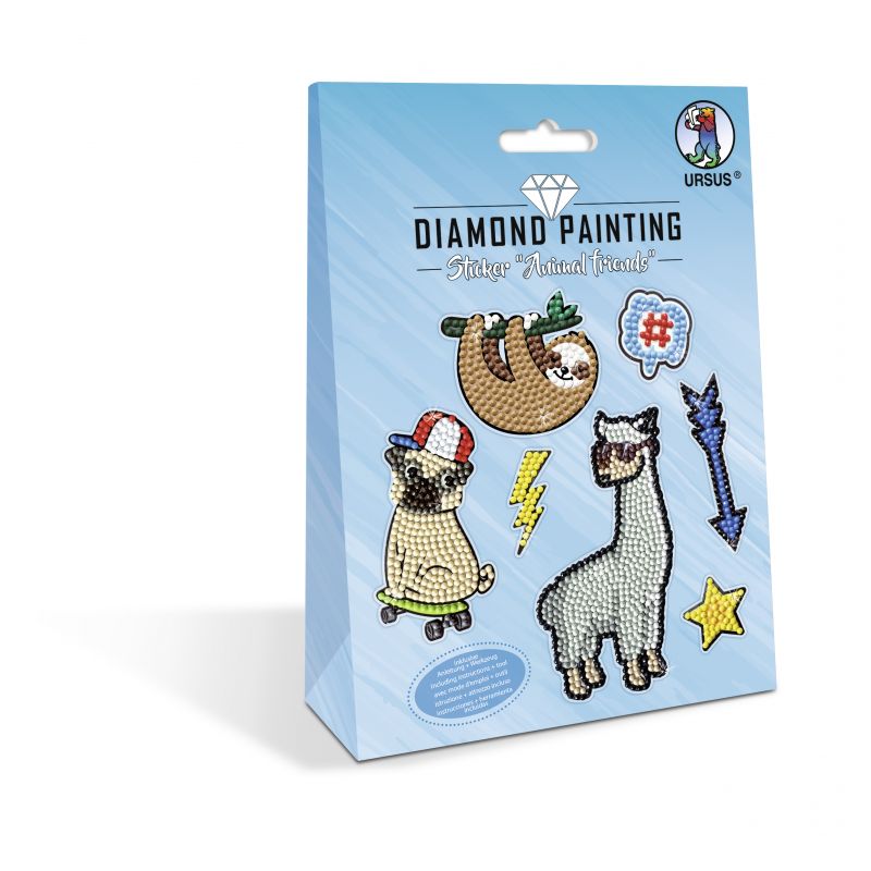 DIAMOND PAINTING STICKER ''ANIMAL FRIENDS'' MOT.05 DIAMOND PAINTING STICKER ''ANIMAL FRIENDS'' MOT.05