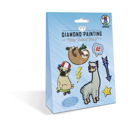 DIAMOND PAINTING STICKER ''ANIMAL FRIENDS'' MOT.05