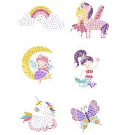 DIAMOND PAINTING STICKER ''FAIRY TALES'' MOT.02