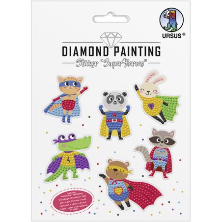 DIAMOND PAINTING STICKER ''SUPER HEROES'' MOT.01