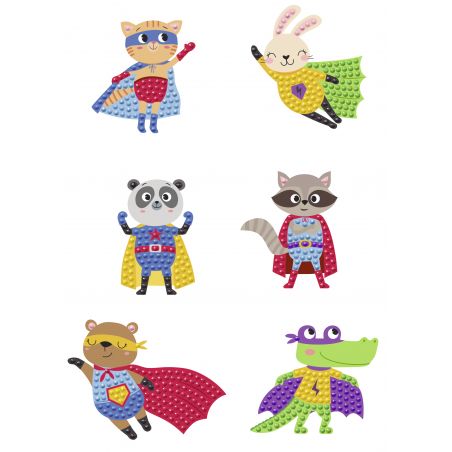 DIAMOND PAINTING STICKER ''SUPER HEROES'' MOT.01