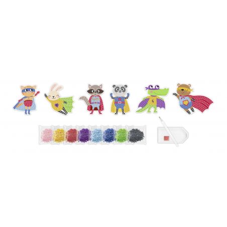 DIAMOND PAINTING STICKER ''SUPER HEROES'' MOT.01