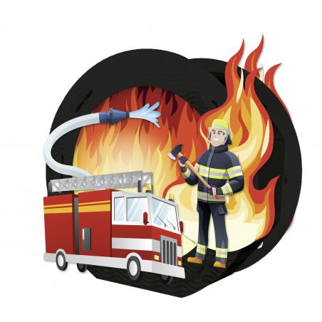 LATERNEN-BASTELSET EASY LINE 16 ''FEUERWEHR''
