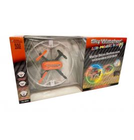 Sky Watcher LED Magic Ball Drohne in Verpackung mit bunten Lichtern auf der Box und deutschen Beschreibungen.