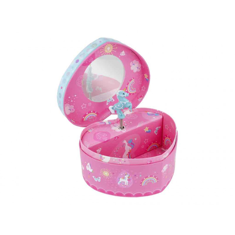 Spieluhr Herz rosa Pegasus