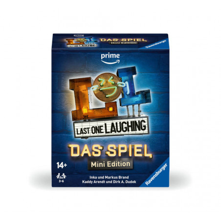 Ravensburger 24592 - Last One Laughing Das Spiel: Mini Edition - Das Partyspiel zur beliebten Comedy
