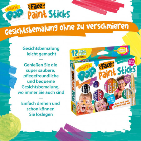 Face Paint Sticks 12-Pack
