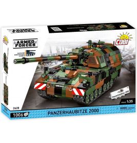 Cobi Panzerhaubitze 2000 Modell-Set, 1:35, 1006 Teile, Box zeigt fertigen Tarn-Tank auf der Vorderseite.
