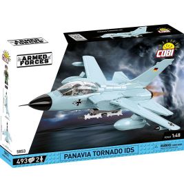 COBI Panavia Tornado IDS Modellbausatz, Schachtel mit Flugzeugbild, Maßstab 1:48, 493 Teile.