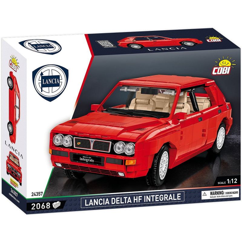 COBI-Baukasten mit einem roten Lancia Delta HF Integrale auf dem Titelbild. COBI-Baukasten mit einem roten Lancia Delta HF Integrale auf dem Titelbild.