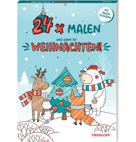 24 x malen und dann ist Weihna chten