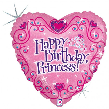 Fol-Ballon Happy Birthday Princess, incl. Helium