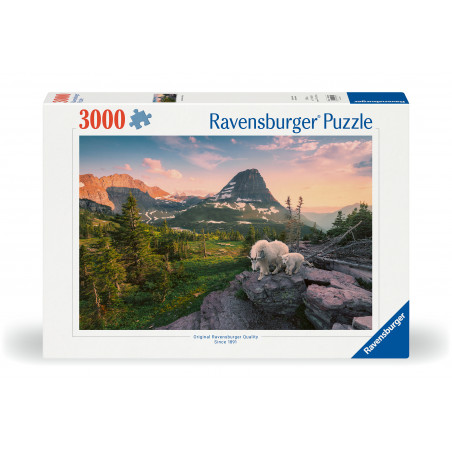 Puzzle Almbock mit Baby 3000 Teile