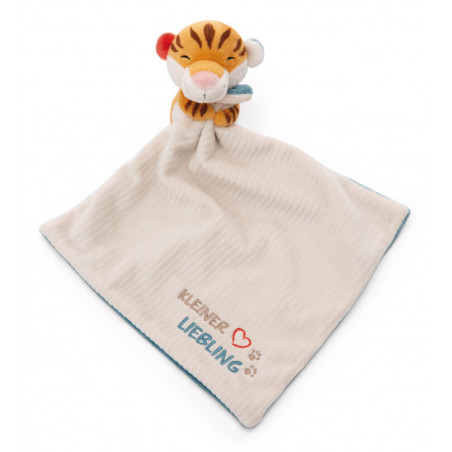 Schmusetuch 22x22cm mit Kuscheltier Tiger