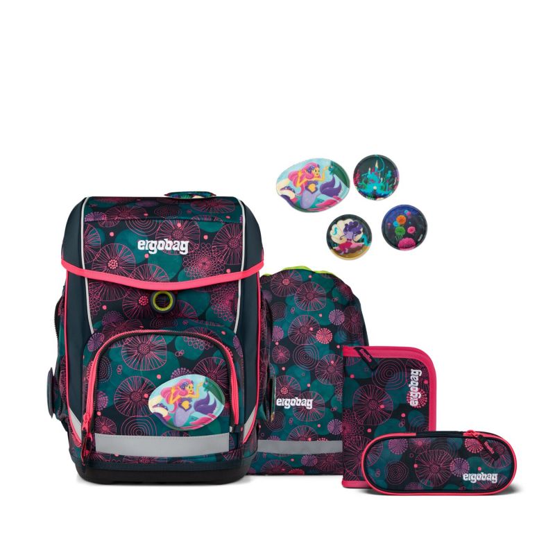 ergobag Cubo Schulranzen-Set KorallBär