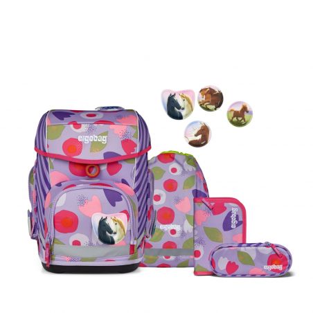 ergobag Cubo Schulranzen-Set BlütenzauBär