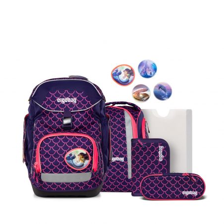 ergobag pack Schulrucksack-Set PerlentauchBär