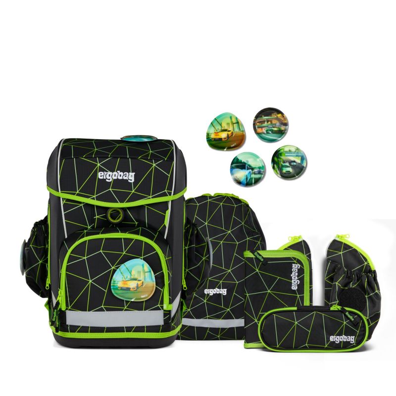 ergobag Cubo Light Schulranzen -Set CyBär Race