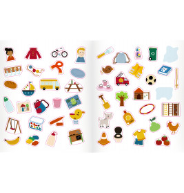Mein 1. Sticker-Malbuch: Kindergarten - Mini Künstler