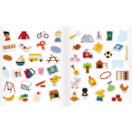 Mein 1. Sticker-Malbuch: Kindergarten - Mini Künstler