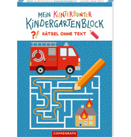 Mein k. Kindergartenblock: Rätsel - Feuerwehr & Polizei