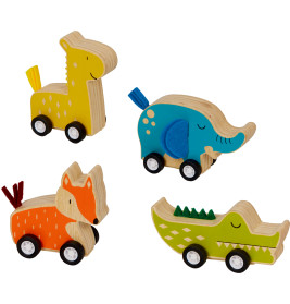 Tier mit Rückziehmotor - Bunte Geschenke