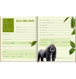 Freundebuch: Lebensgr.-Wilde Tiere Afrikas